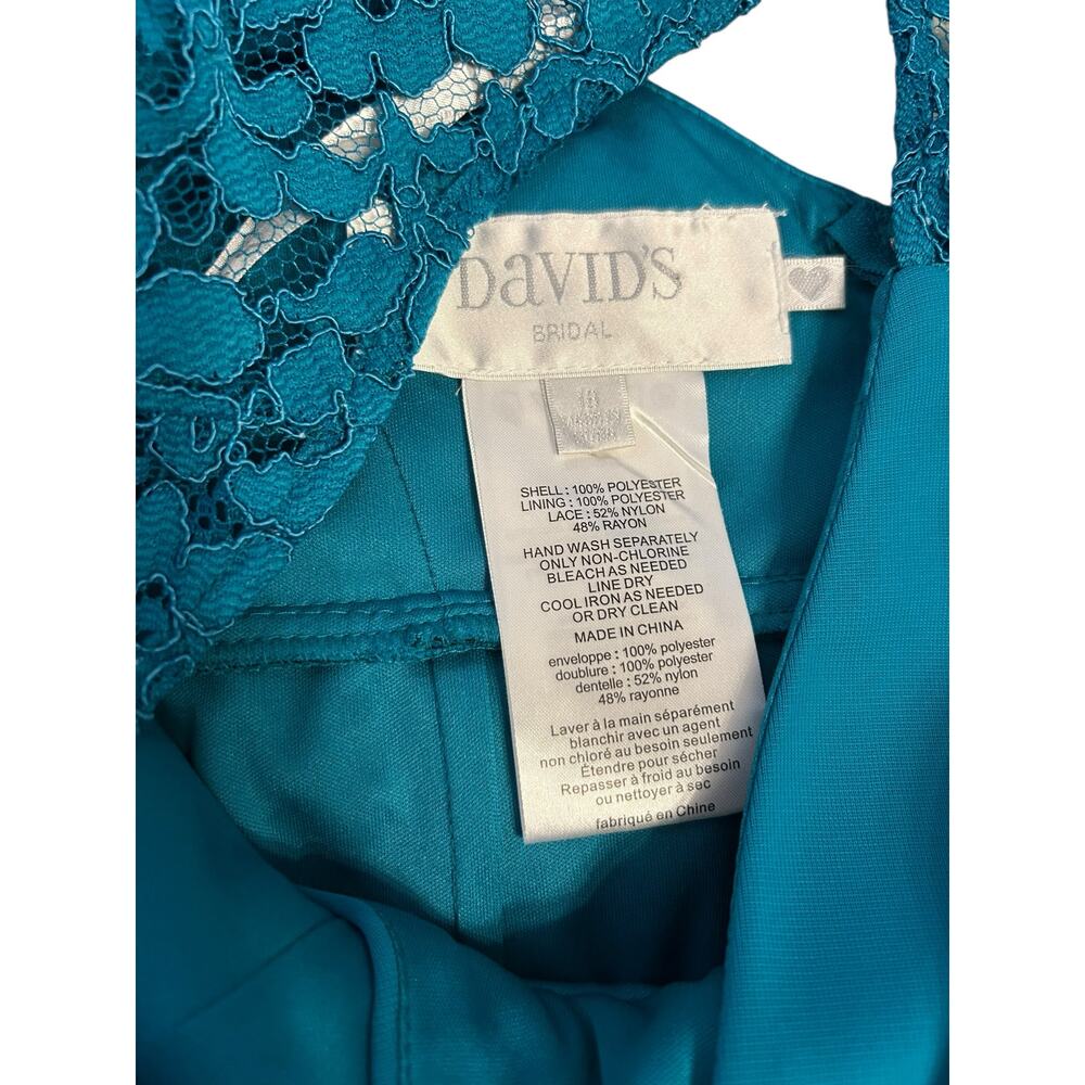 NWT David's Bridal Gown Style F19505 Oasis - Size 18 - Picture 10 of 16